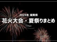 2025年に滋賀県で開催される花火大会お祭り一覧